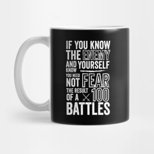 100 Battles - Sun Tzu Art Of War Quote Mug